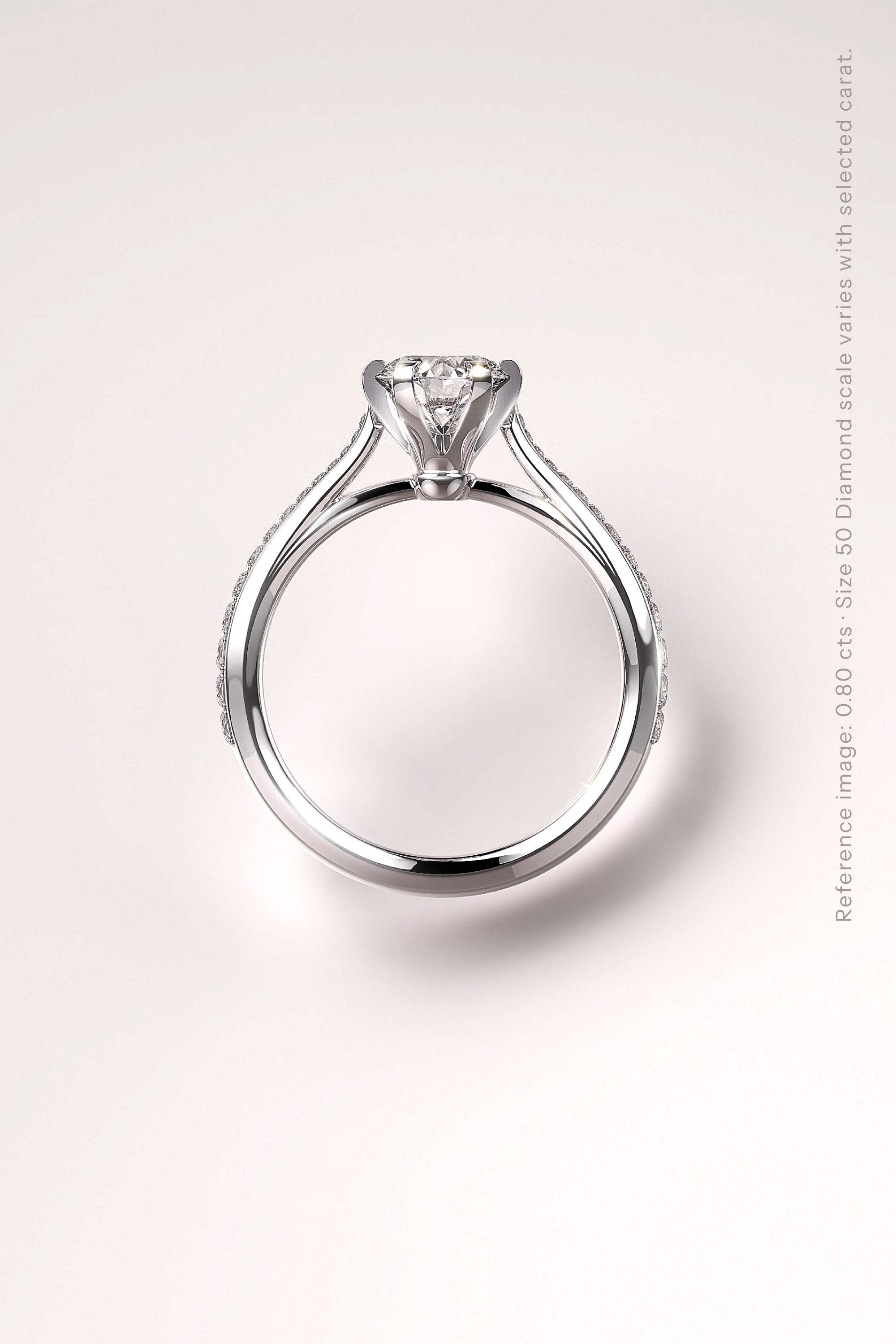 The One Solitaire Pavé with GIA