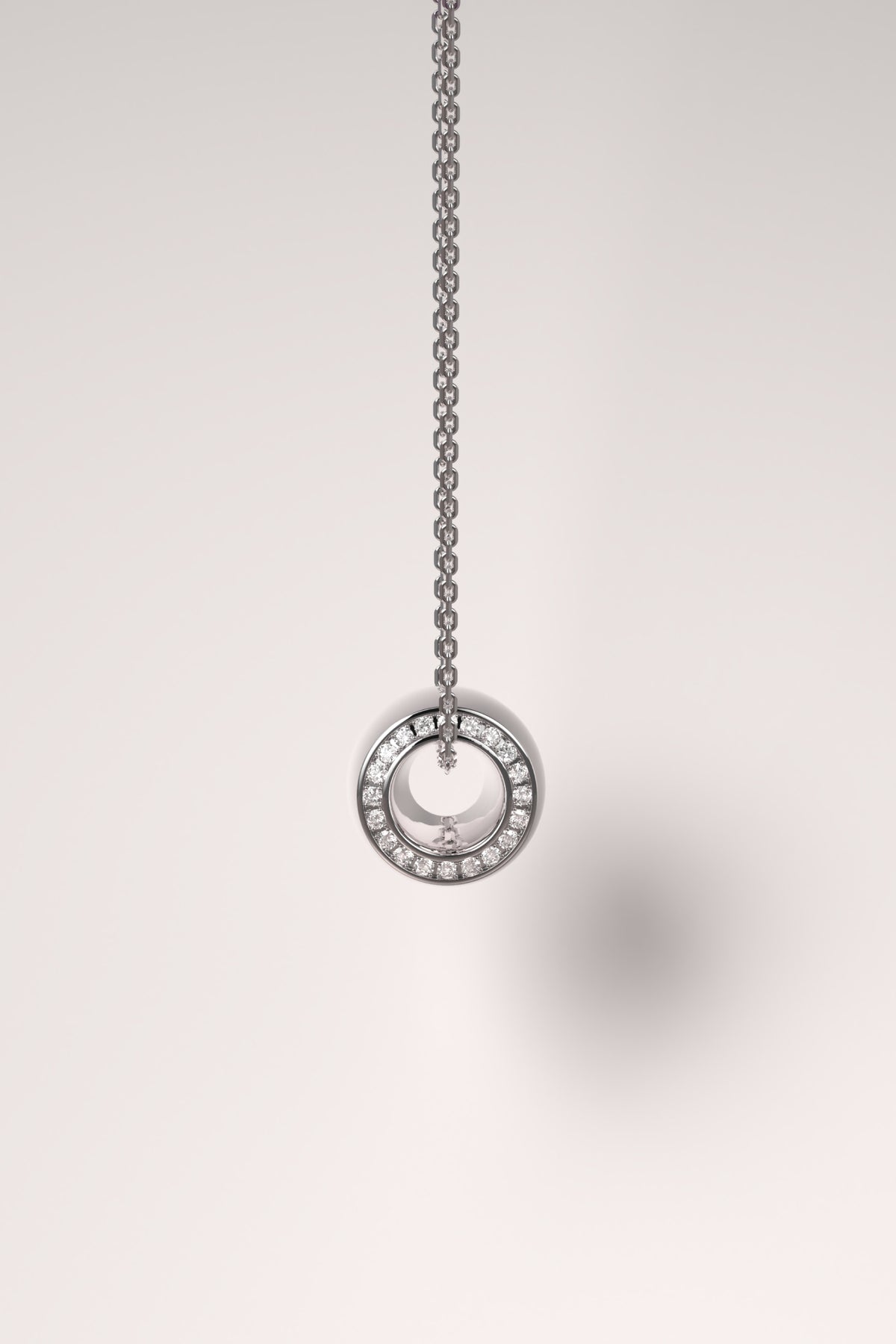 The One Pendant with diamonds