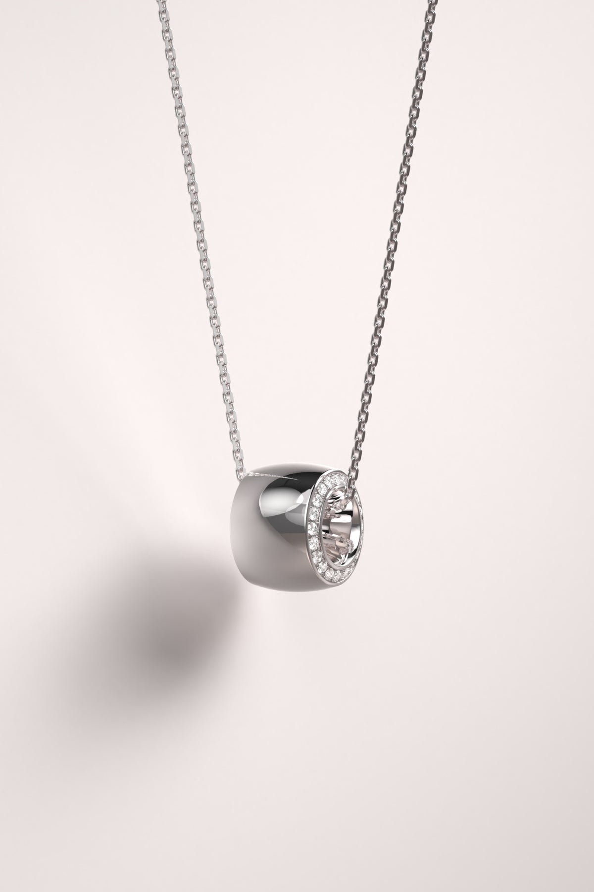 The One Pendant with diamonds